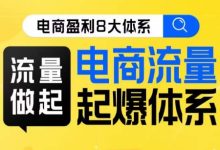 8大体系流量篇·流量做起，电商流量起爆体系线上课