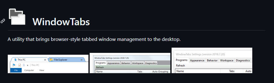 WindowTabs，给几乎一切 Windows 窗口加上标签的轻量化工具