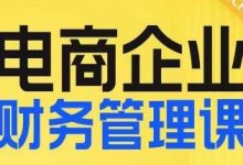 电商企业财务管理线上课，为电商企业规划财税