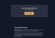 Online EXIF viewer，在线查看图片EXIF元信息