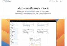 Mashups，Yahoo! Pipes的复活版，可以可视化形式对RSS订阅进行过滤、转换、聚合