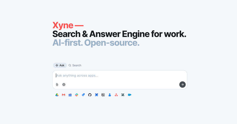 Xyne，AI 优先的工作搜索和答案引擎， Glean的开源替代