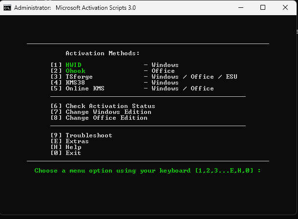 TSforge，Windows/Office最新激活方案