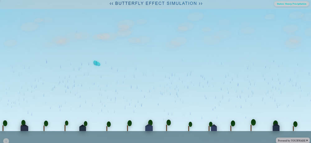 The Butterfly Effect，在线蝴蝶效应模拟