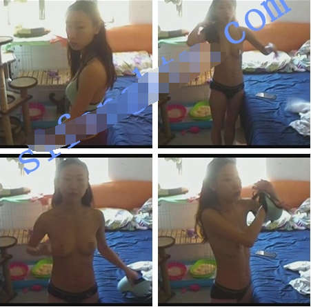 【家庭摄像头】骨感美女奶子挺拔日常换衣啪啪