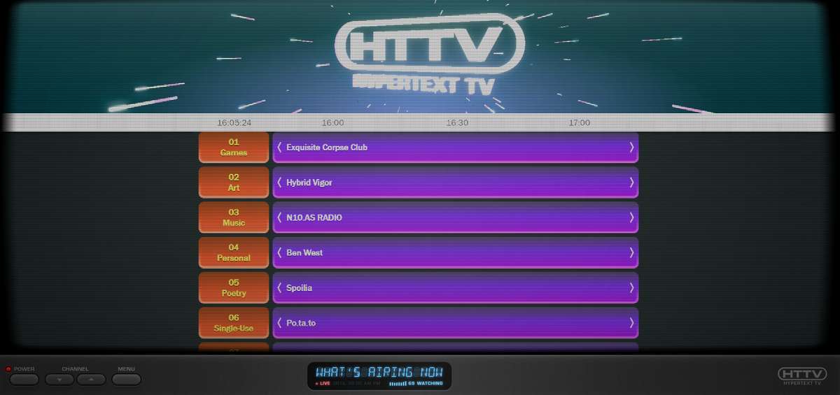 Hypertext TV，复古风格的互联网电视台