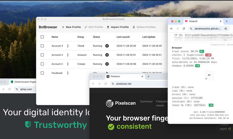 BotBrowser，绕过Captcha验证码工具的指纹浏览器