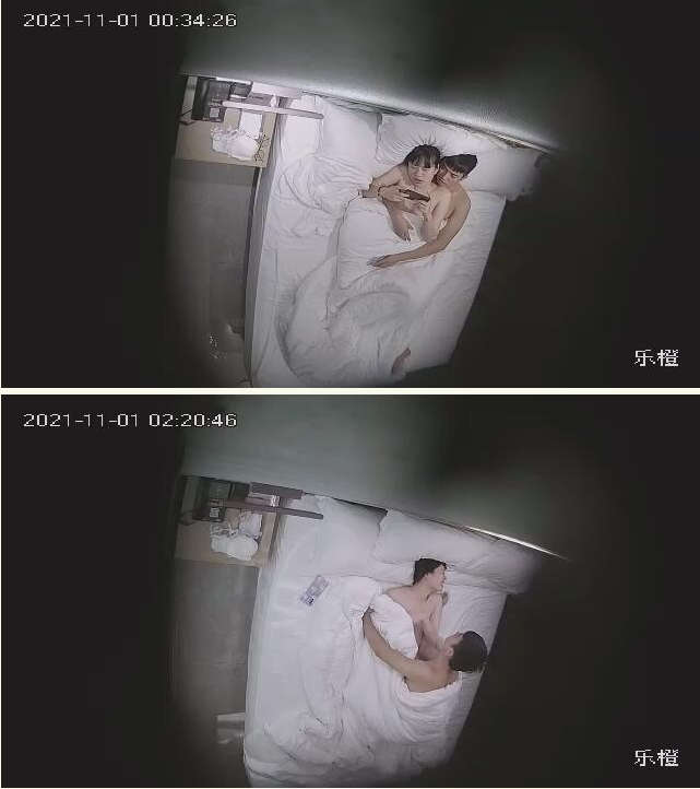 酒店上帝视角偷拍 学生情侣开房