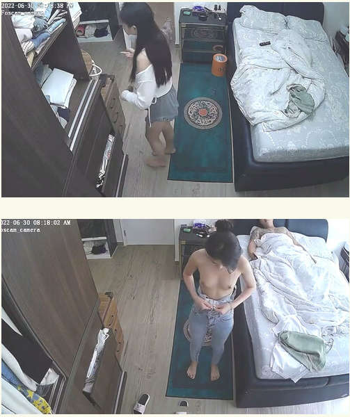 駭客偷窺極品氣質女神居家啪啪