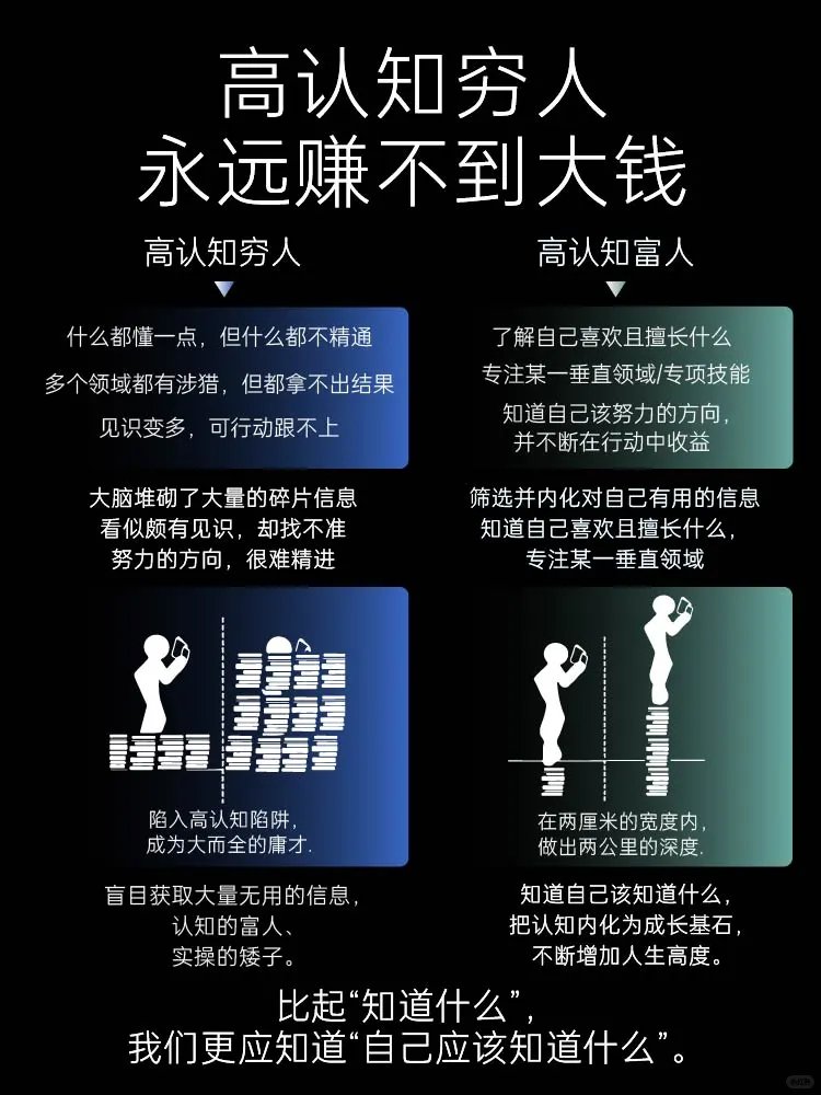 永远不要成为【高认知穷人】