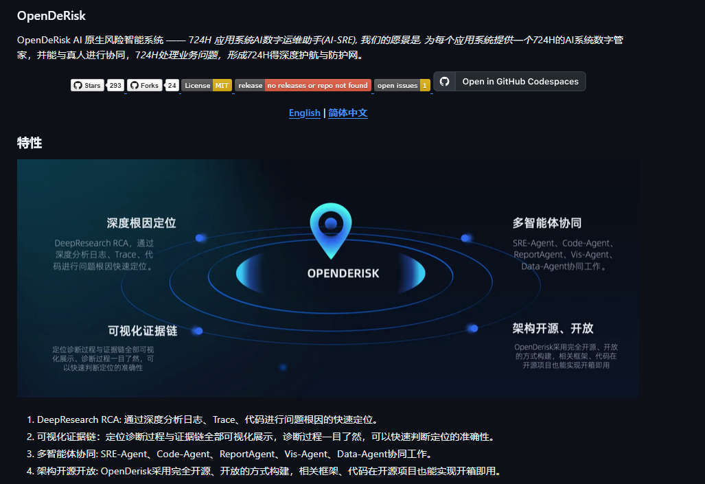 OpenDeRisk，AI数字运维助手