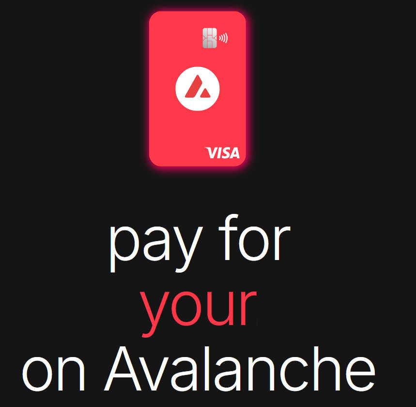 Avalanche Card 加密币U卡，可免费拿一张虚拟卡和实体卡