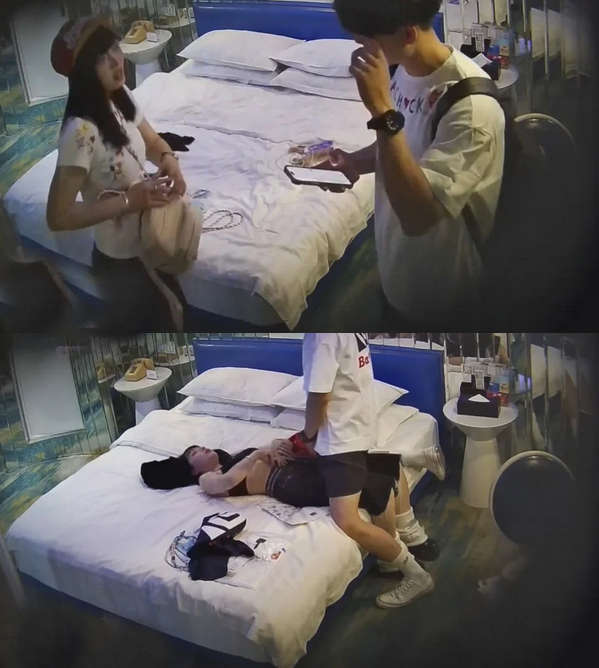 五月最新流出❤️安防酒店摄像头偷拍❤️校园嘻哈时尚美女和爱舔脚变态男友[10V/2.68G]
