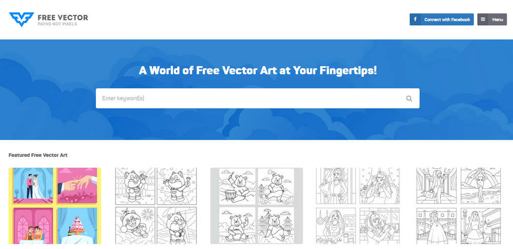 FreeVector，海量免费矢量图下载站，可用于个人项目，商业用途需要成为Premium