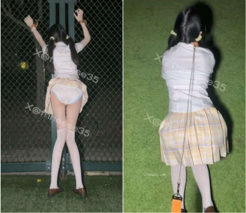 大一播音系小姐姐【小美】足球場調教