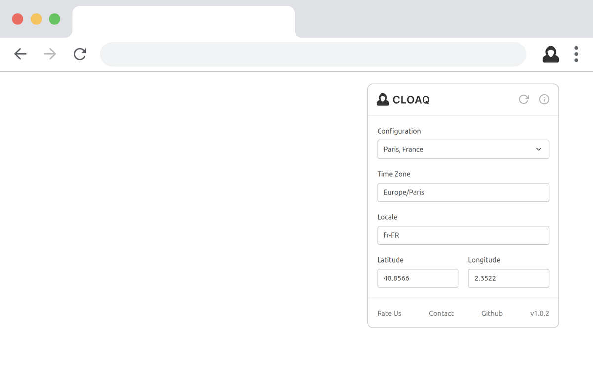 Cloaq，支持伪造时区、地理位置、语言、User-Agent的Chrome扩展，保护上网隐私