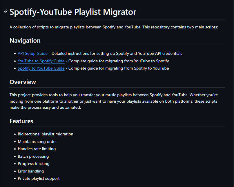 Spotify-YouTube Playlist Migrator，Spotify 和 Youtube 播放列表双向迁移的开源工具