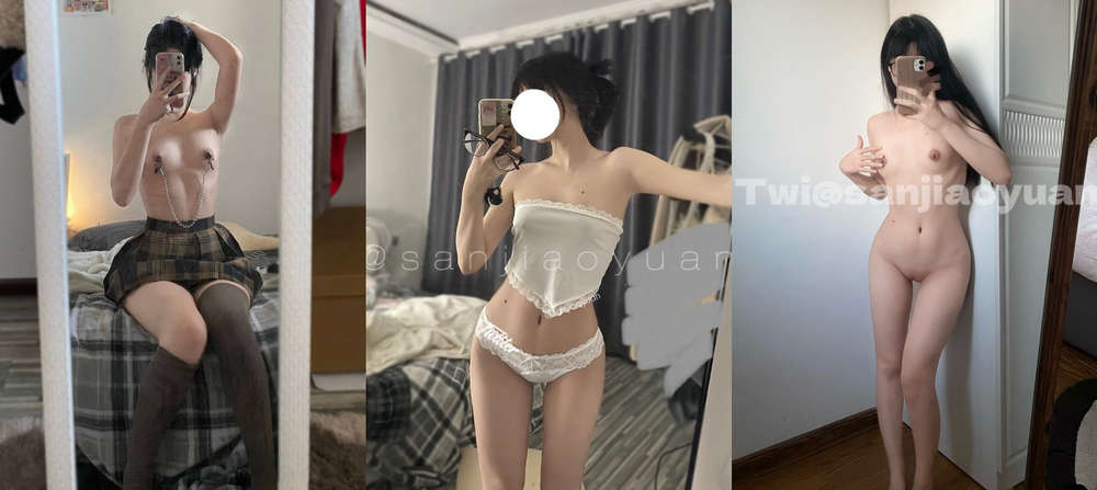 【极品反差萝莉】，推特福利姬【三角圆】日常各种制服福利