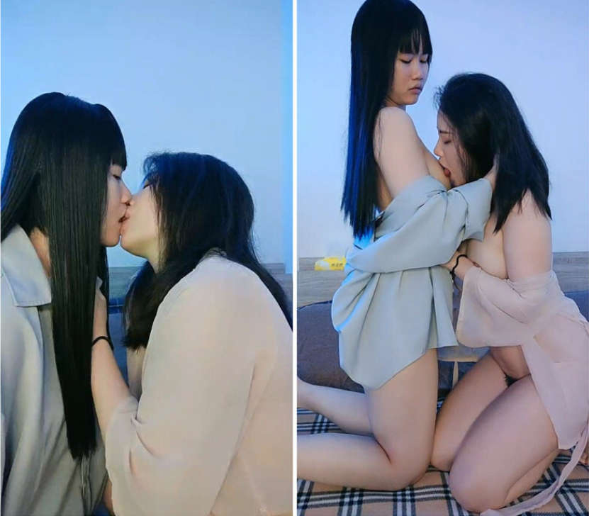 女同姐妹花深夜露脸激情大秀陪狼友撩骚互动