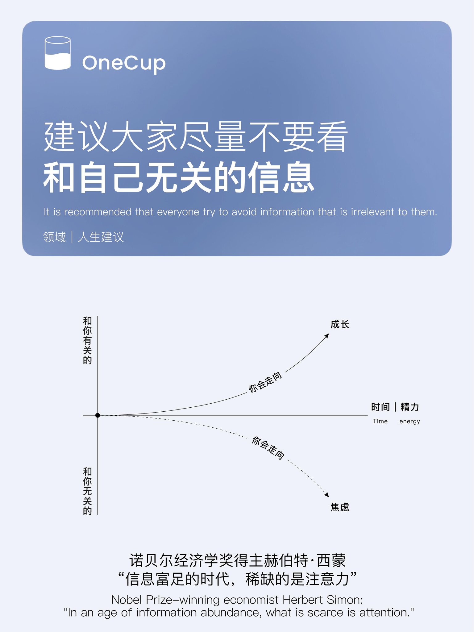 建议大家尽量不要看和自己无关的信息