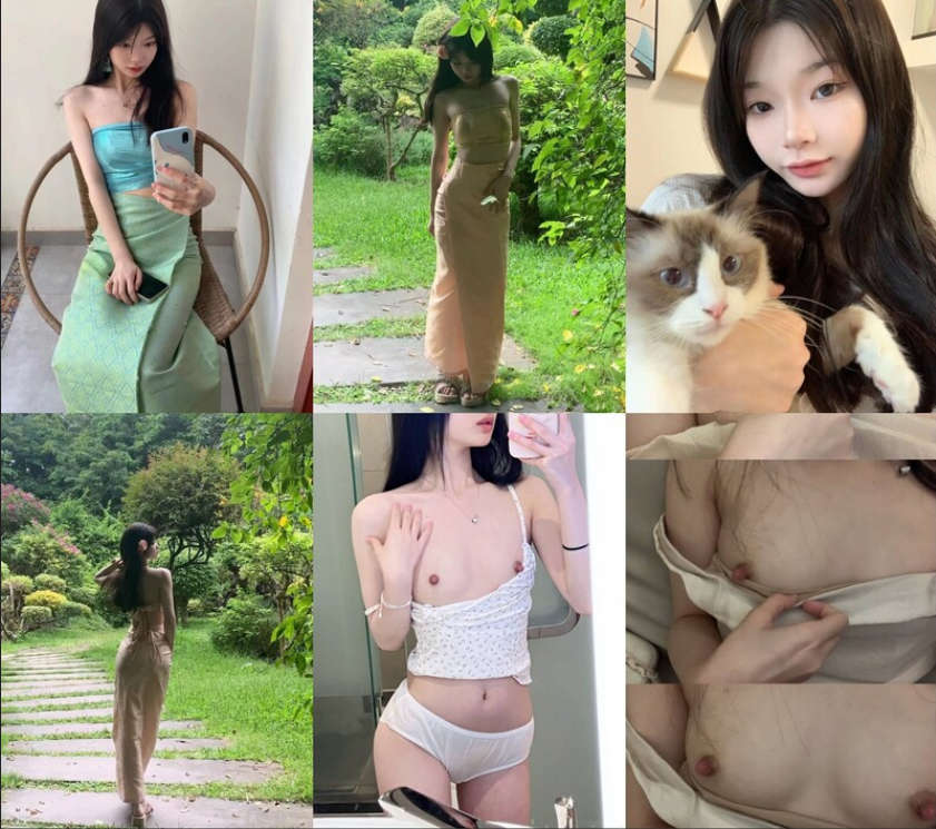 高顔長腿極品身材白虎粉筆綠茶婊【一隻小母狗】不雅私拍