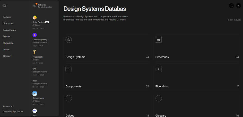 Design Systems Surf，设计系统资源导航站，全球顶尖UI设计团队设计系统、组件大搜罗
