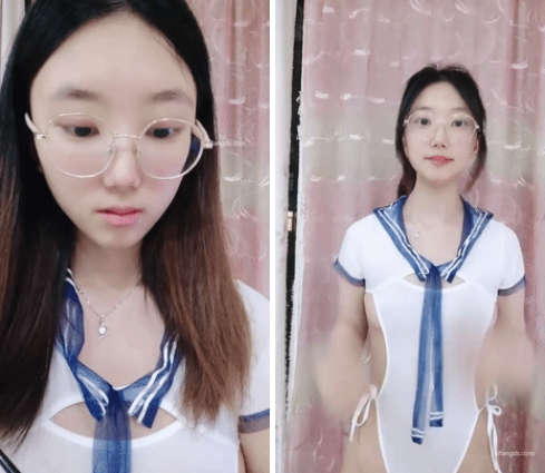 【安安宝贝】，清纯眼镜学妹，暑假在家偷偷播，看着外表是个乖乖女，脱光了骚气逼人[6V/3.68G]