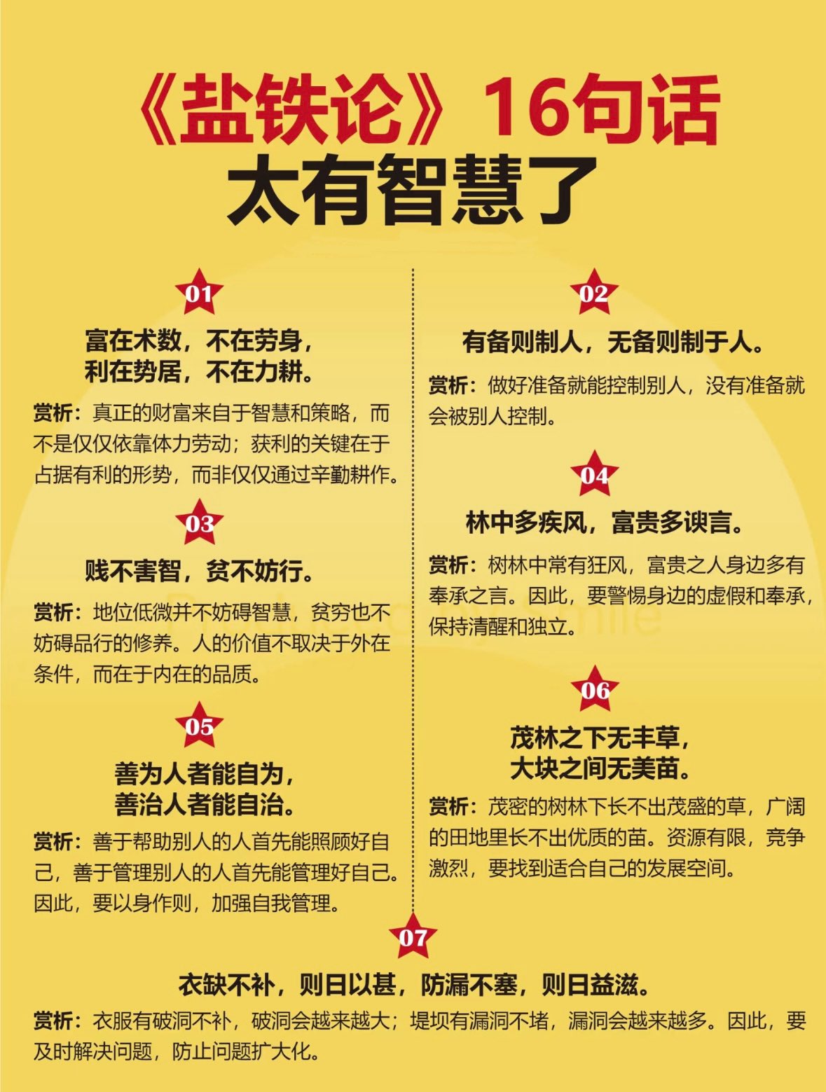 《盐铁论》16句话太有智慧了