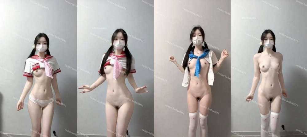清纯甜妹，05大二福利舞姬【全豆沙丸】电报群福利，各种制服裸舞，正反差对比