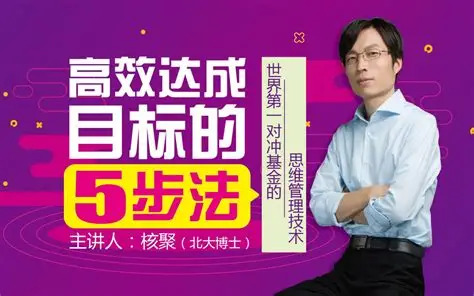 高效达成目标五步法-世界第一对冲基金的思维管理