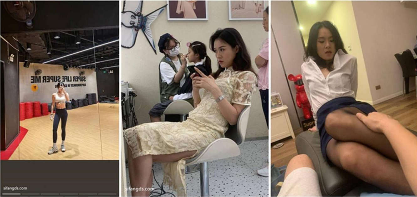 精品泄密流出极品反差婊健身美女教练穿着黑丝挑逗男同事主动口活啪啪