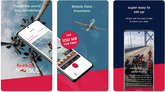 Red Bull MOBILE Data: eSIM 免费获得一个365天有效的奥地利号码