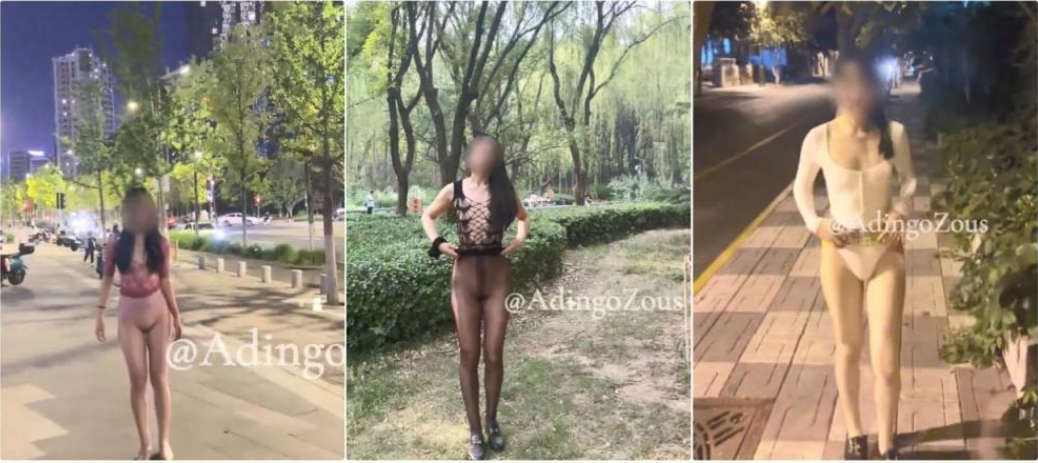 极限户外露出挑战『ZousAdingo』性感人妻尤物福利(4V)