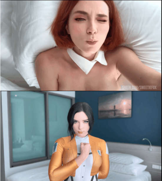 很符合国人审美的极品洋马-sweetiefox-cos 最新作品[2V/1.21G]