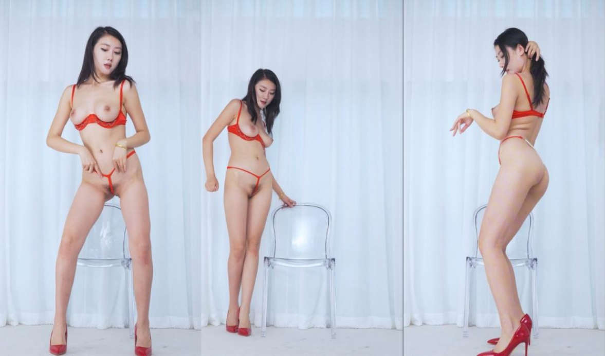 k8舞团，长腿大奶美模【若涵】高价福利，可欲可甜全裸艳舞