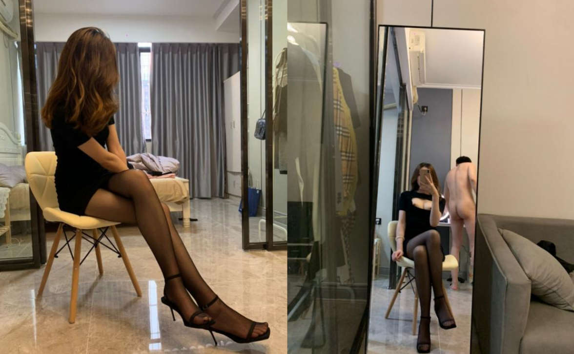 某航空姐颜值天花板完美身材上班时是女神下班就成为老板母G~很反差