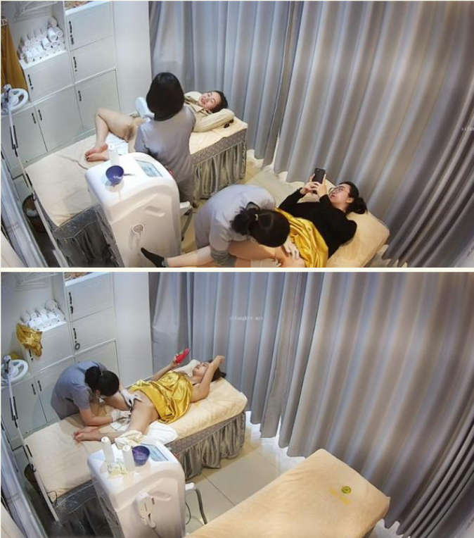《黑客破解美容院监控》真实记录多位做阴部护理的极品少妇