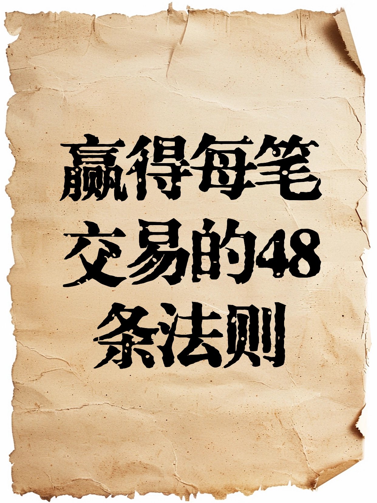 赢得每笔交易的48条法则