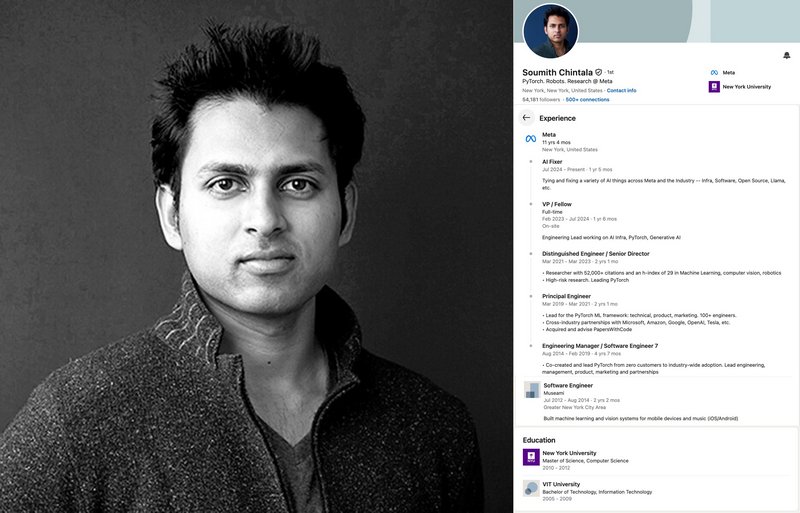 如果你正处在人生的低谷，觉得自己怎么努力都不够，也许 Soumith Chintala 的故事能给你一点力量