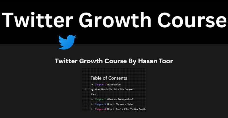 Twitter Growth Course By Hasan Toor