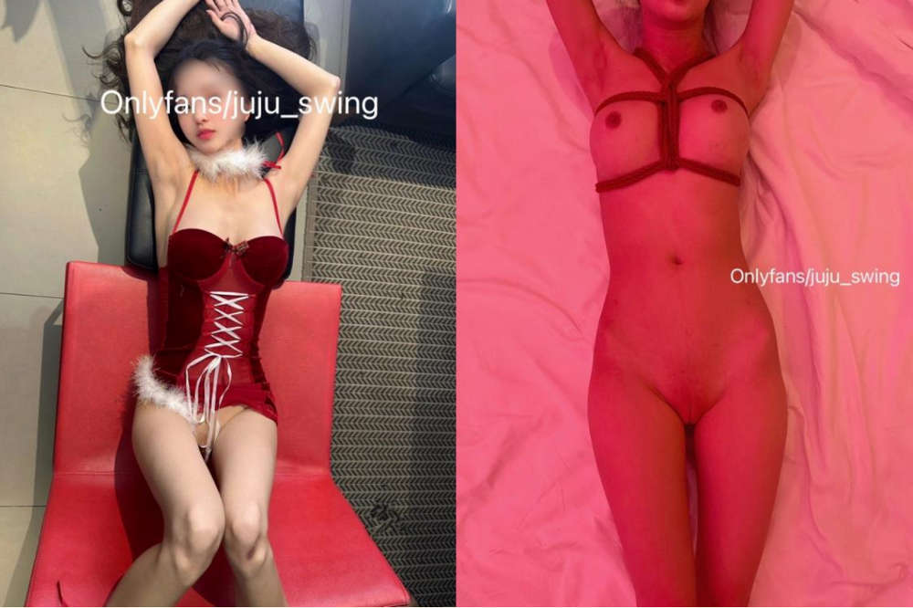 《反差女神❤️极品泄密》高颜气质人瘦奶大！网红御姐juju私拍
