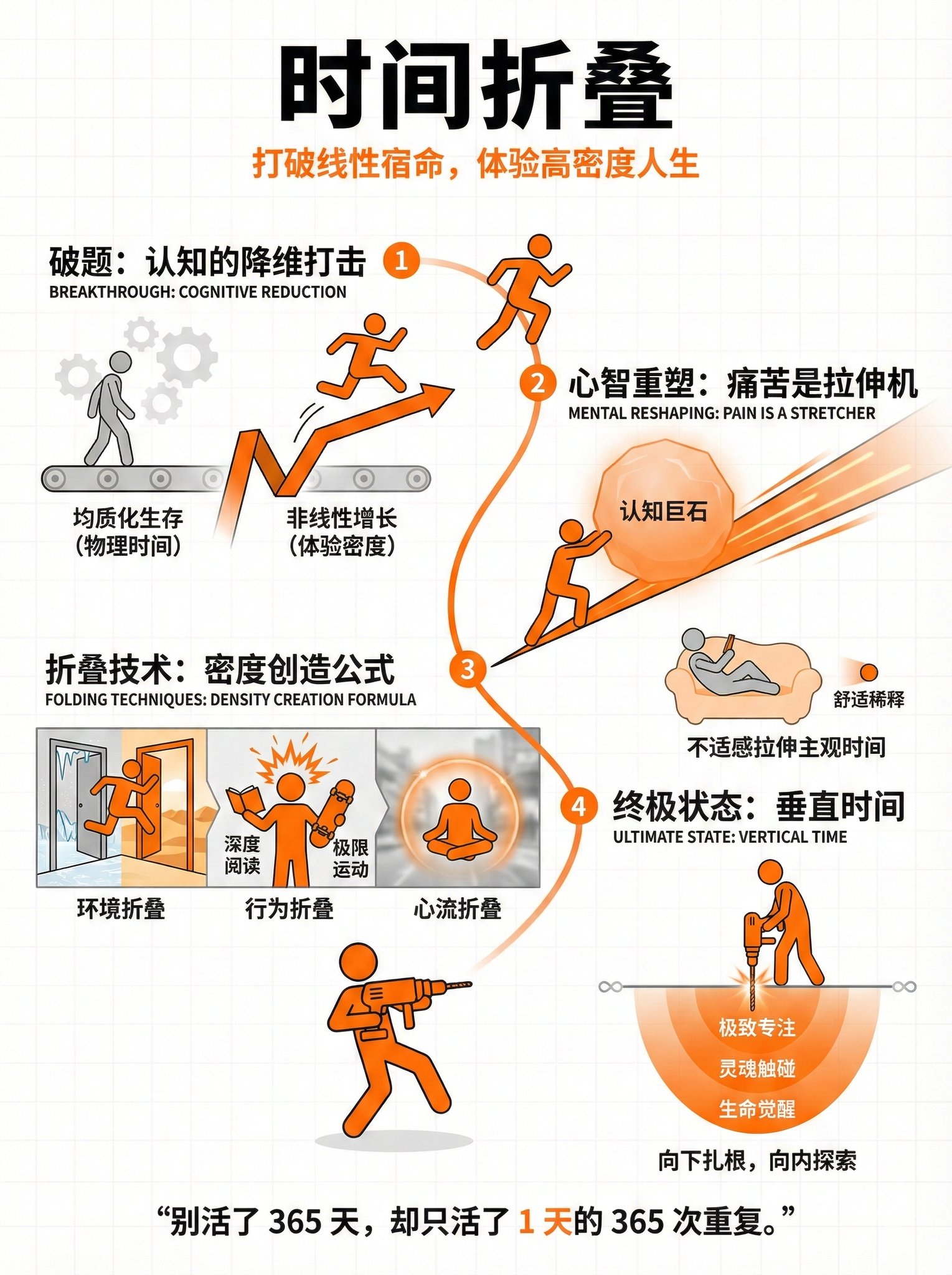 时间折叠：打破线性宿命，体验高密度人生