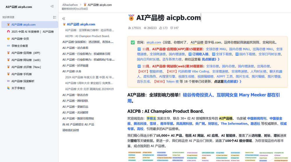 AI产品榜 aicpb.com​