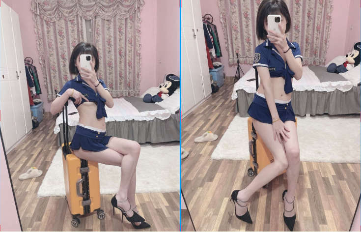 極品嬌小身材清爽短發推特網紅小美女【玥玥】不雅私拍
