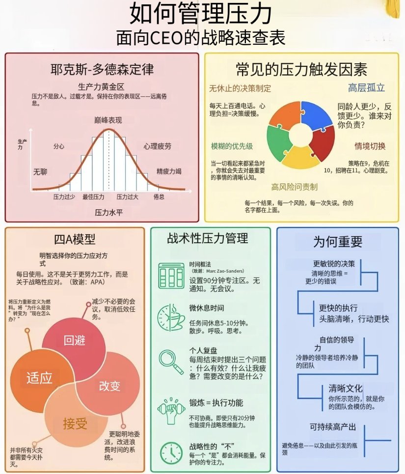 如果管理压力？面向CEO的战略速查表