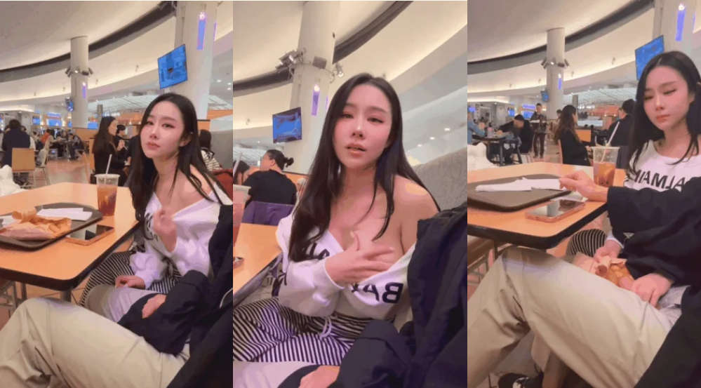 超美整活御姐-汐梦瑶-最新作,《大食堂户外挑战》满座的人潮、超高压场景