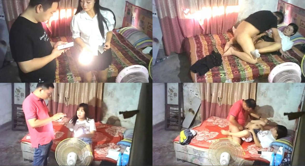 《监控破解真实泄密》城中村几个有点姿色的姐妹租一间平房改专用炮房提供快餐服务车轮战~