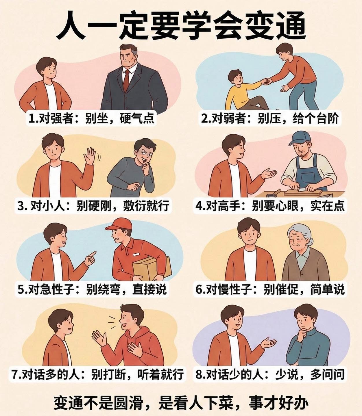 人一定要学会变通