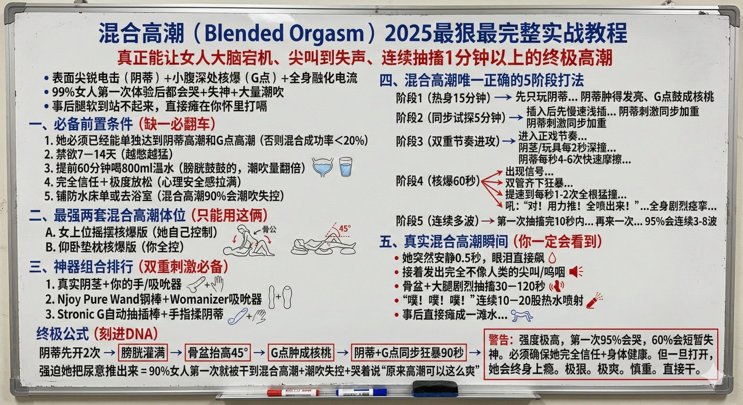 混合高潮（Blended Orgasm）最狠最完整实战教程