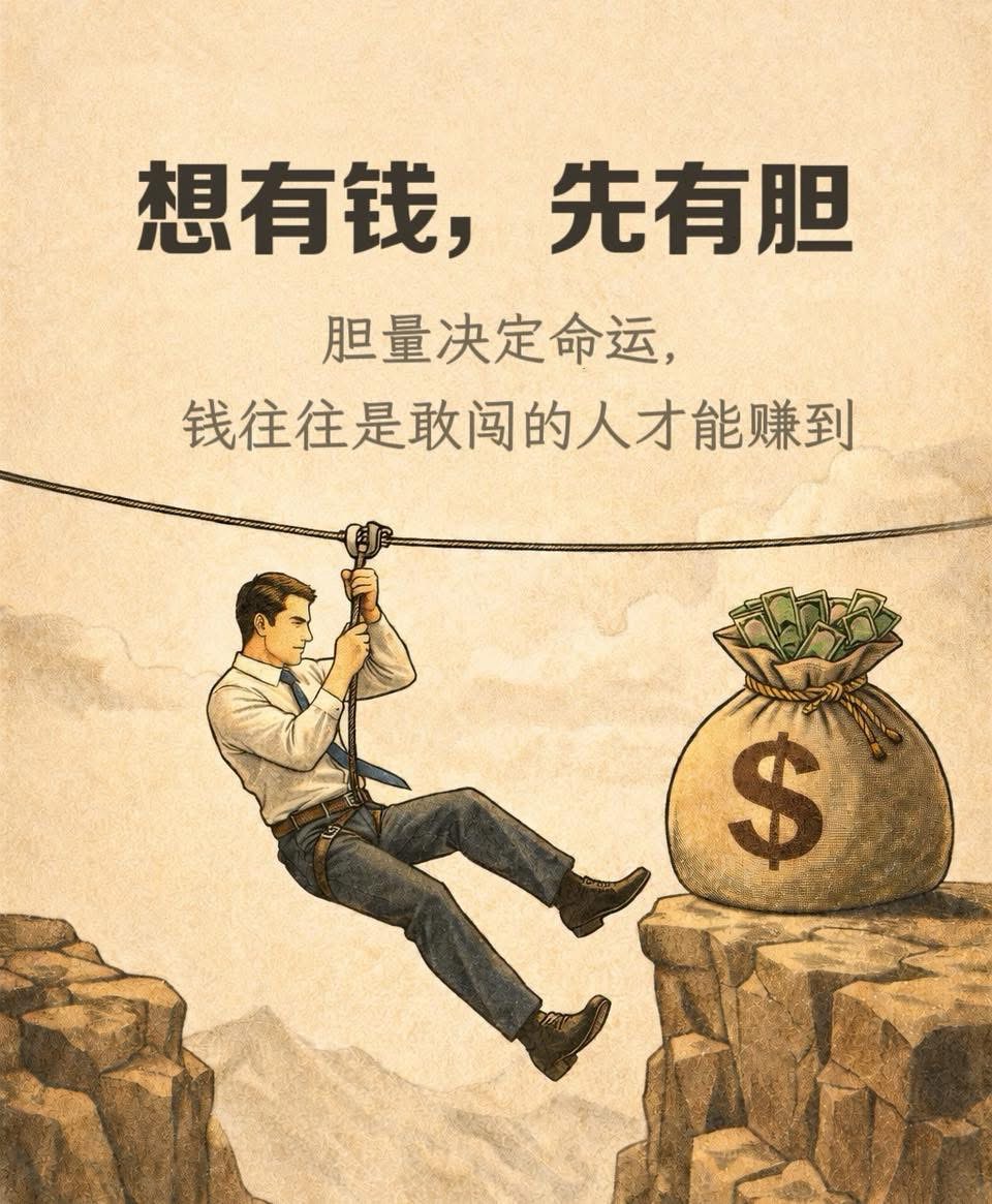 想有钱，先有胆